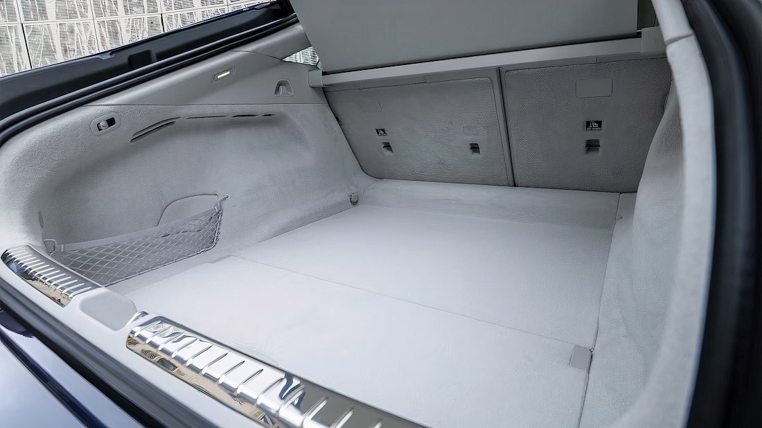 Mercedes EQS AMG 53 4MATIC+ (2024-…) trunk, boot, seats up, seats upright, cargo space, cargo volume, cargo capacity, storage