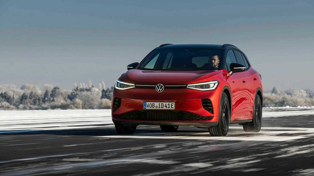 Volkswagen ID.4 GTX (2023-…) front fascia photo, grille, headlights, bumper, exterior