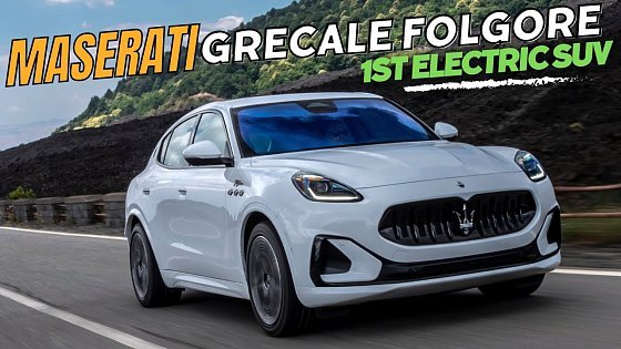 Video: Maserati Grecale Folgore Debuts As The First Fully Electric Italian SUV
