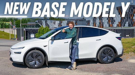 Video: The New Base Tesla Model Y Tested! Standard Range LFP RWD