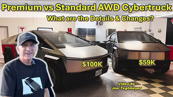Video: $100K Premium vs $59K Standard AWD Cybertruck Detail & Differences Comparison ... Is it a Good Deal?