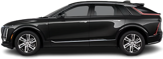 Side view photo of Cadillac Lyriq RWD (2022-…) on transparent background