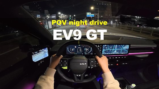 Video: 2025 KIA EV9 GT POV night drive