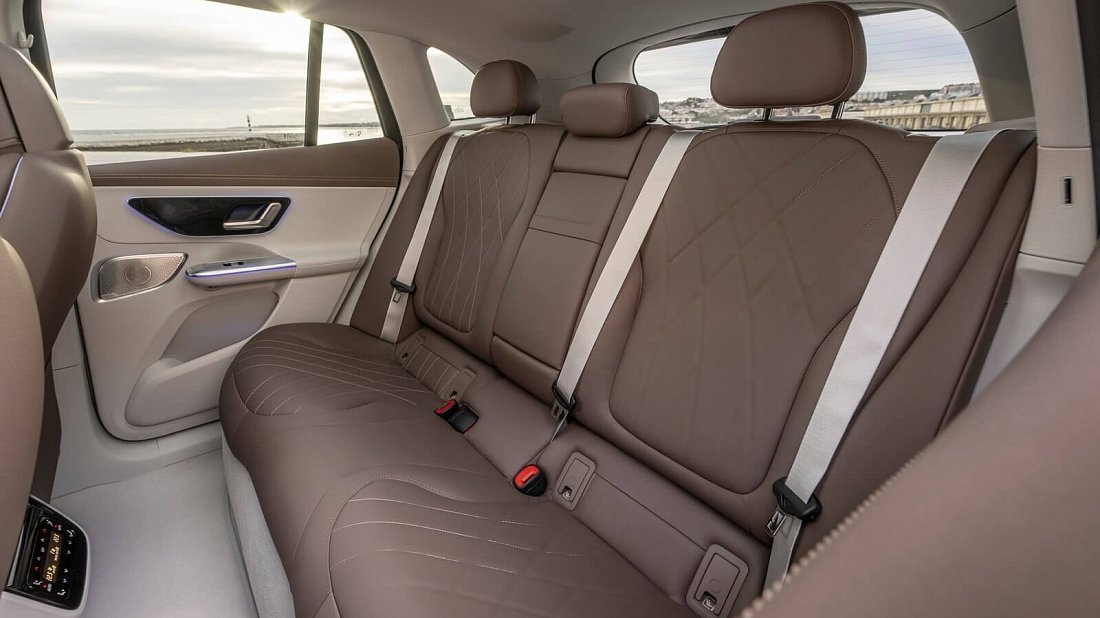 Mercedes EQE SUV 500 4MATIC (2023-…) rear seats, back seats, passenger seats, legroom, headroom, interior