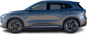 Side view photo of MG MGS5 EV 64 kWh (2025-...) on transparent background