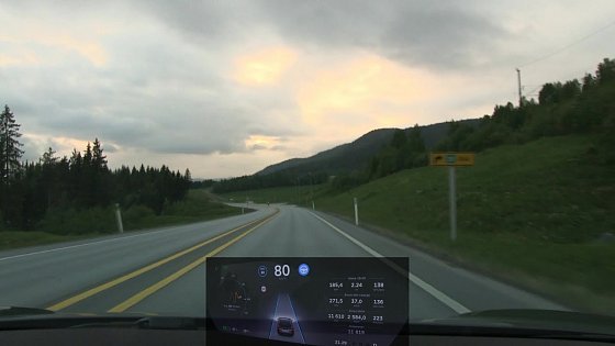 Video: Model S 75D AP2 driving 512 km/318 mi timelapse