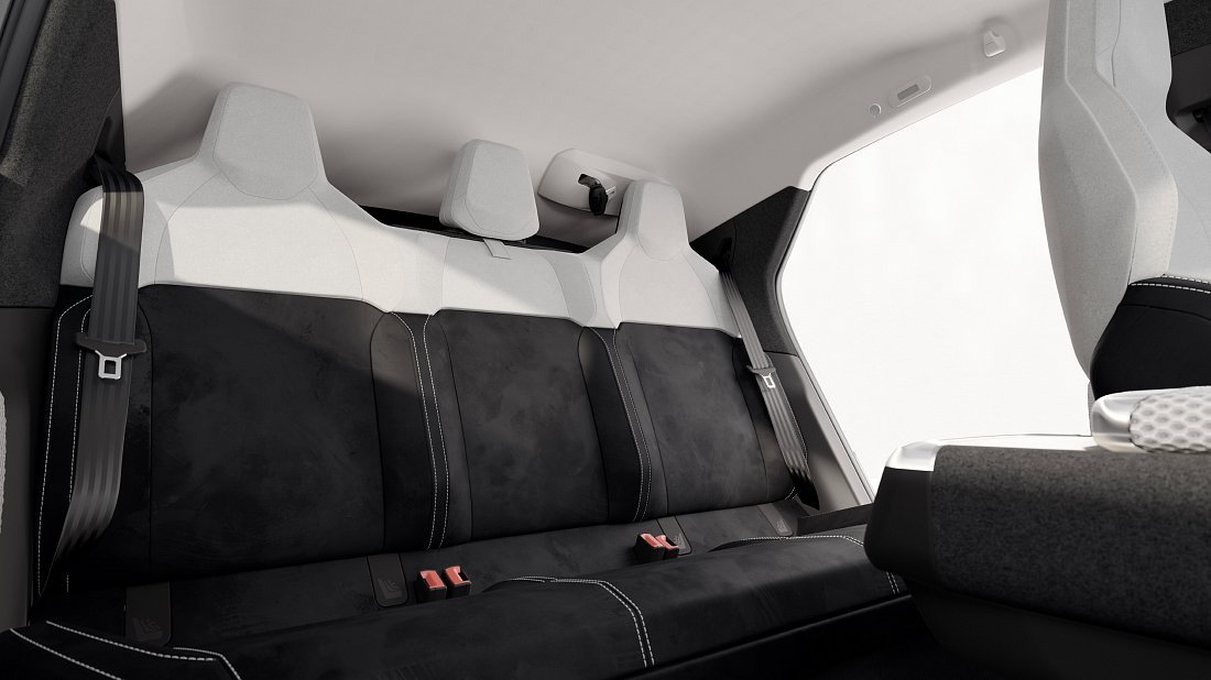 Lightyear 0 (2022-2023) rear seats photo, back seats, passenger seats, legroom, headroom, interior