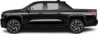 Side view photo of Chevrolet Silverado EV RST Max Range (2024-…) on transparent background