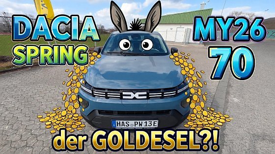 Video: DACIA SPRING EXPRESSION ELECTRIC 70 - das günstige E-Auto - Modell 2026 - MY26 - Test max Reichweite