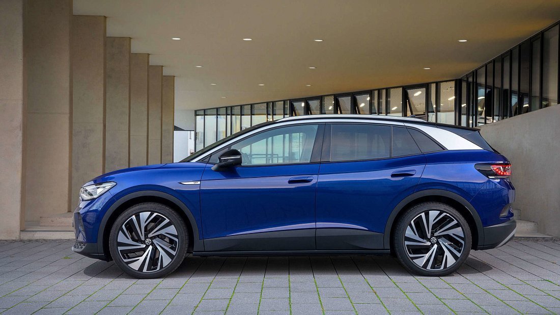 Volkswagen ID.4 1st Edition (2020-2021) side profile, silhouette, doors, wheels, exterior