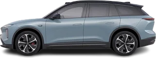 Side view photo of NIO EL6 Long Range (2023-…) on transparent background