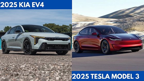 Video: New 2025 Kia EV4 Vs. 2025 Tesla Model 3 as a direct Comparison details
