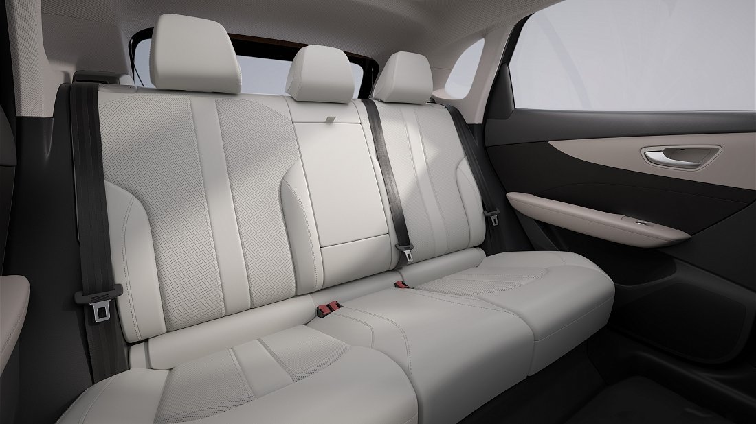 MG MGS5 EV 49 kWh (2025-...) rear seats photo, back seats, passenger seats, legroom, headroom, interior