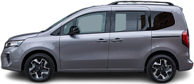 Side view photo of Nissan Townstar Evalia EV L1 (2023-…) on transparent background