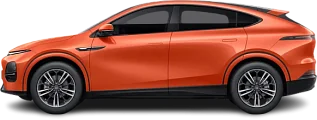 Side view photo of XPENG G6 RWD Long Range (2024-...) on transparent background