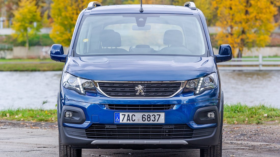 Peugeot e-Rifter Long 50 kWh (2021-2024) front fascia, grille, headlights, bumper, exterior