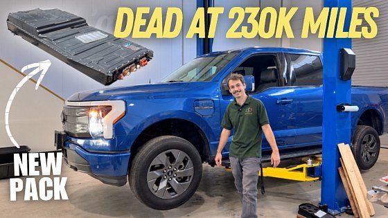Video: 234,000-Mile Ford F-150 Lightning Needs A New Battery!