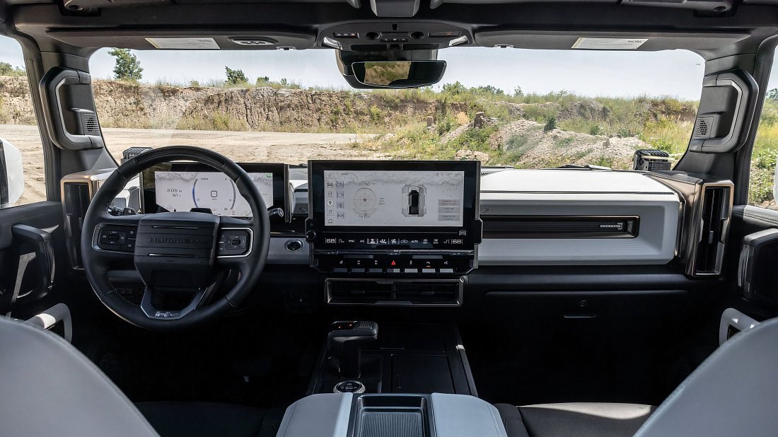 GMC Hummer EV Pickup 3X Extended Range (2021-…) interior, front seat, driver seat, dashboard, steering wheel, infotainment, cockpit