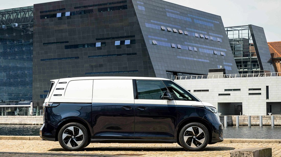 Volkswagen ID.Buzz Cargo (2022-2024) side profile, silhouette, doors, wheels, exterior