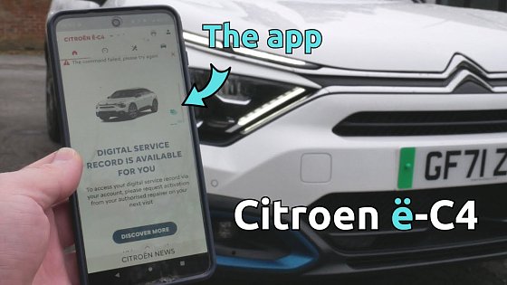 Video: A look at the MY CITROEN phone app using a 2021 Citroen e-C4 EV. Is it any good?