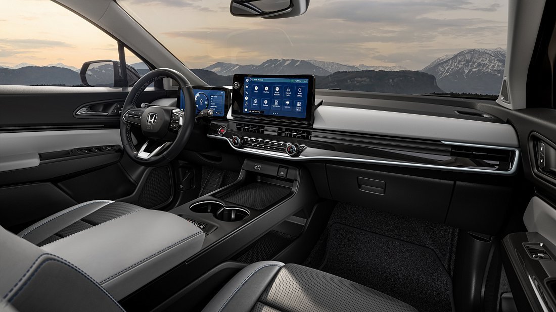 Honda Prologue FWD (2025-...) interior, front seat, driver seat, dashboard, steering wheel, infotainment, cockpit