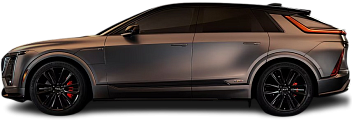 Side view photo of Cadillac Lyriq V (2025-…) on transparent background