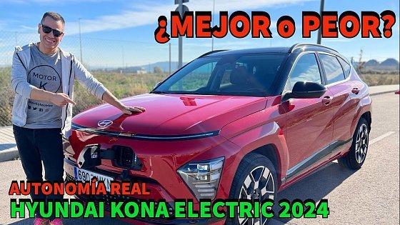 Video: Autonomía REAL HYUNDAI KONA electric 2024 ¿MERJOR o PEOR? PRUEBA coche eléctrico MOTORK