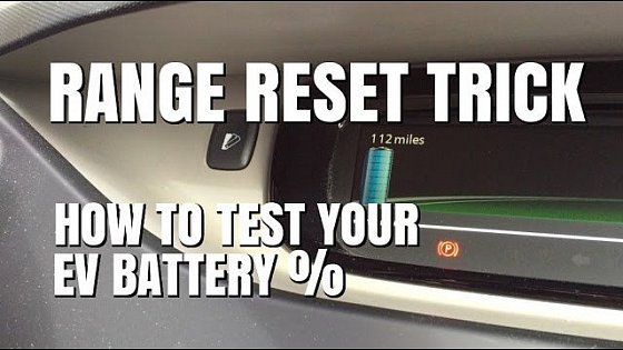 Video: Renault Zoe - Range Reset Trick!!!
