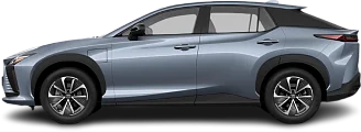Side view photo of Lexus RZ 500e (2025-…) on transparent background