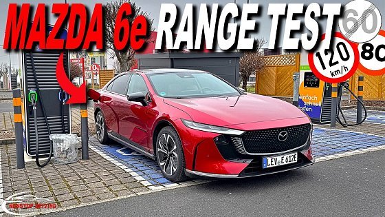 Video: Mazda 6e | Range Test 100km/h vs 120km/h vs 140km/h vs Top Speed | Autobahn
