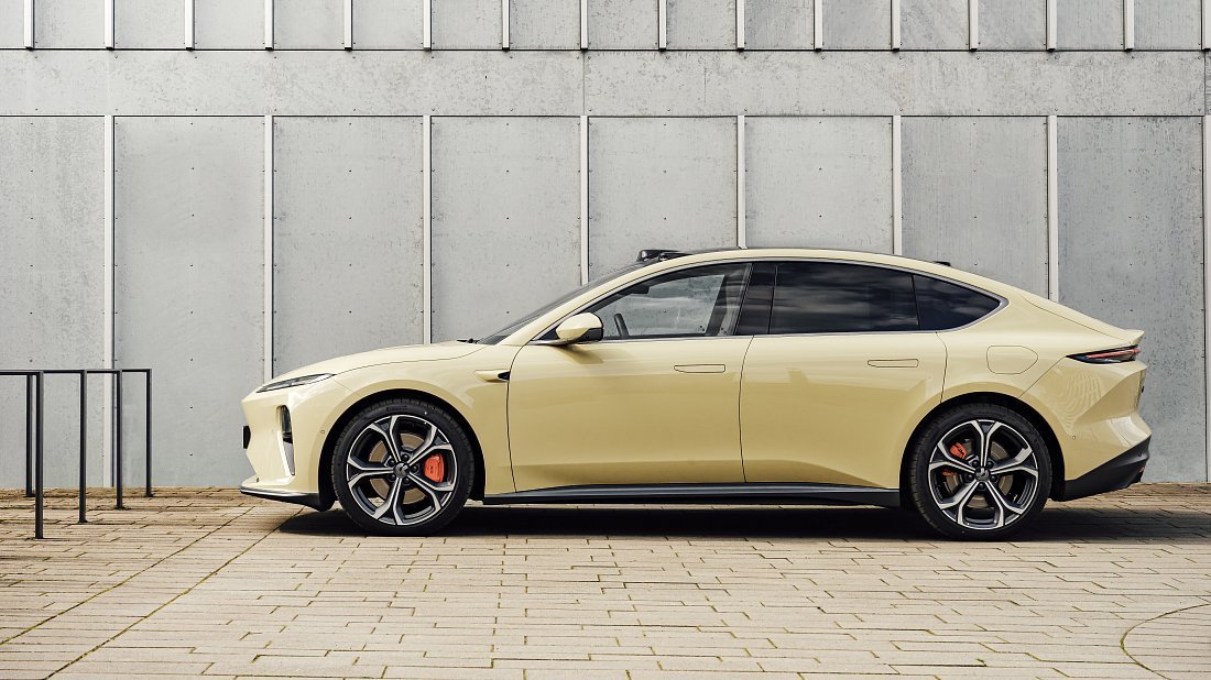 NIO ET5 Long Range (2022-…) side profile, silhouette, doors, wheels, exterior