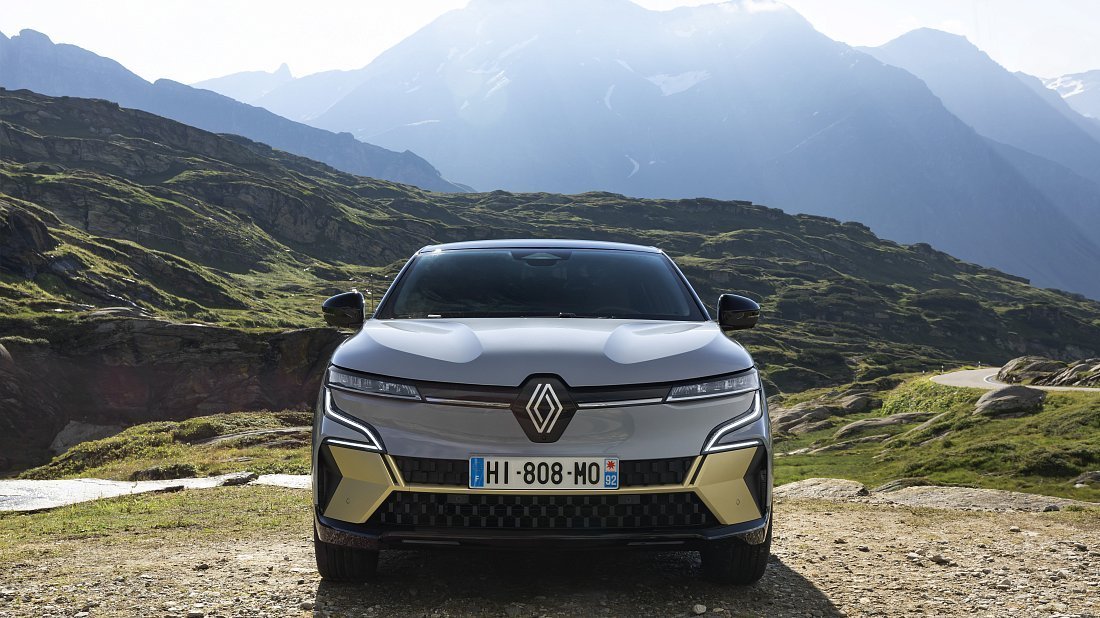Renault Megane E-Tech EV60 130hp (2022-…) front fascia, grille, headlights, bumper, exterior