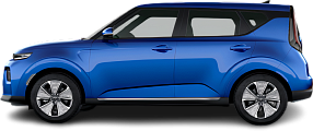 Side view photo of Kia Soul EV Long Range (2020-…) on transparent background