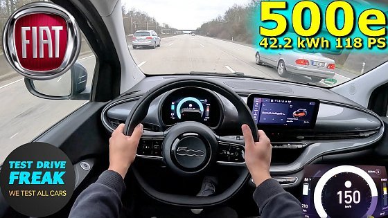 Video: 2024 Fiat 500e 42.2 kWh 118 PS TOP SPEED AUTOBAHN DRIVE POV