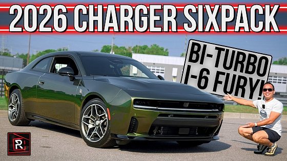 Video: The 2026 Dodge Charger SIXPACK Scat Pack Is A Proper Muscle Car With Twin-Turbo I-6 Fury