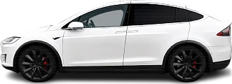Photo Tesla Model X P100D (2016-2019) side view, tranparent background