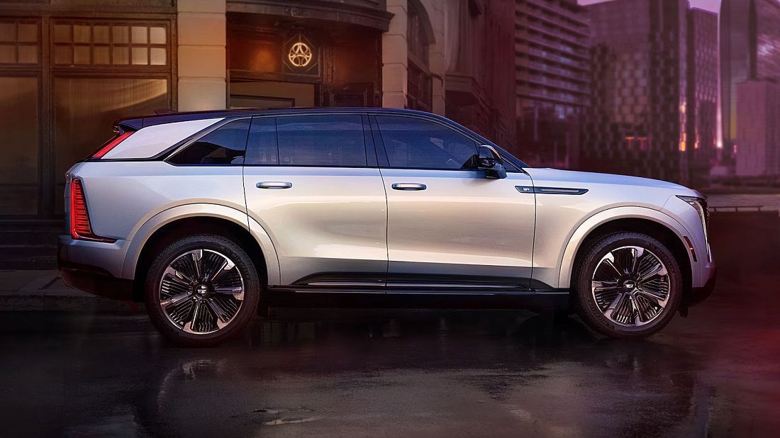 Cadillac Escalade IQ First Edition (2024-…) side profile, silhouette, doors, wheels, exterior