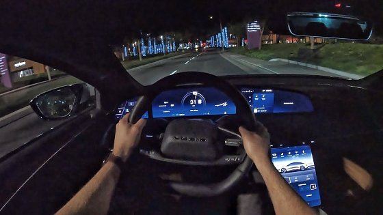 Video: 2023 Lucid Air Grand Touring POV Night Drive (3D Audio)(ASMR)
