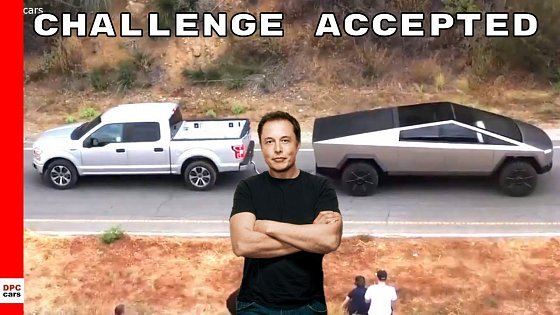 Video: Elon Musk Accepts Tug Of War Challenge Between Tesla Cybertruck vs Ford F 150