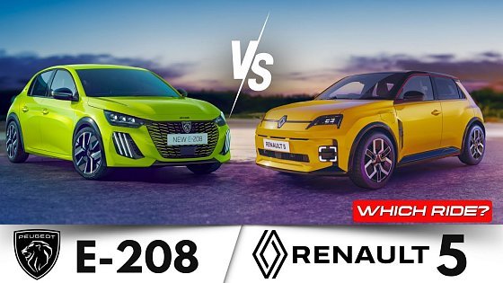 Video: Renault 5 E-Tech vs. Peugeot E-208: The Ultimate 2024 Electric Duel | Which Ride?
