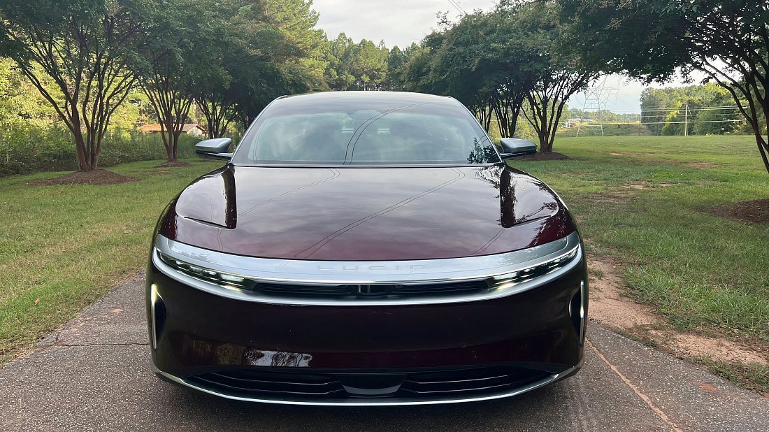 Lucid Air Dream Edition Performance (2021-2022) front fascia, grille, headlights, bumper, exterior
