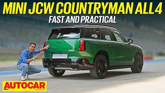 Video: Mini JCW Countryman All4 review - A Fun & Practical Crossover | First Drive | Autocar India