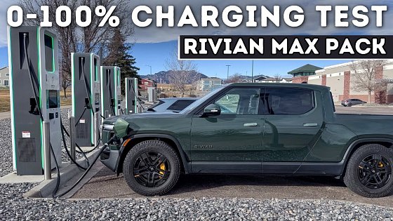 Video: 2025 Rivian R1T Max Pack 0-100% Charging - Electrify America vs. Tesla