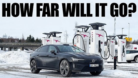 Video: Volvo ES90 | RANGE TEST @120KPH (75MPH) + FIRST DRIVING IMPRESSIONS