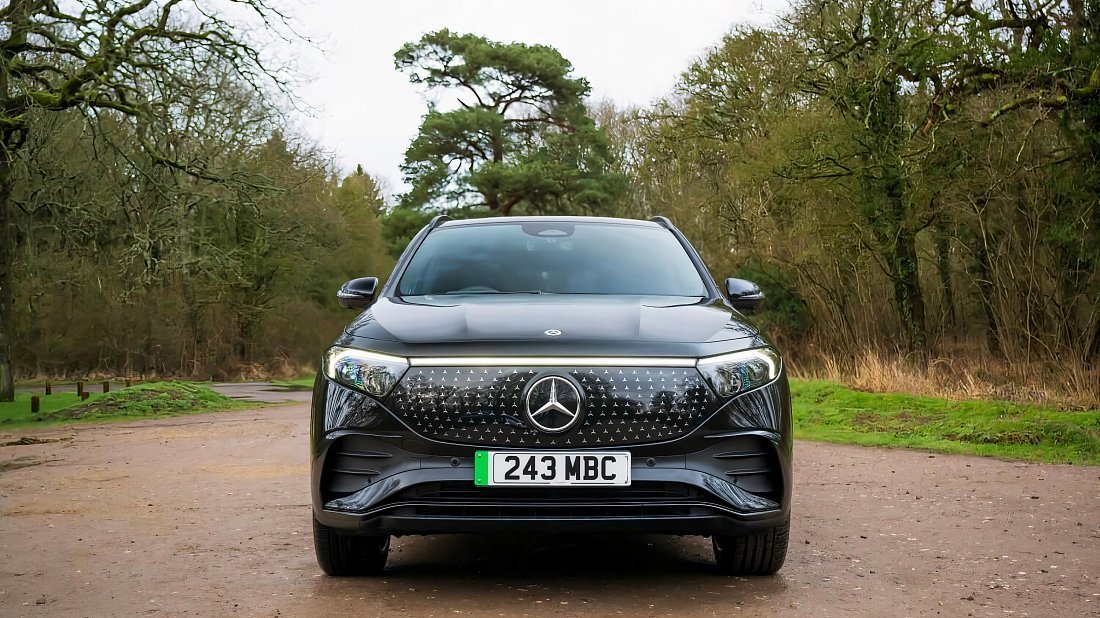 Mercedes EQA 250 (2023-…) front fascia photo, grille, headlights, bumper, exterior