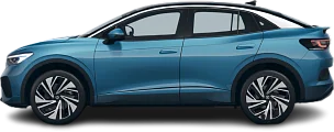 Side view photo of Volkswagen ID.5 Pure (2024-…) on transparent background