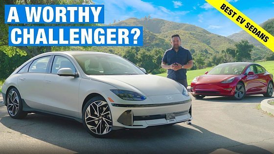 Video: 2023 Hyundai Ioniq 6 vs. 2023 Tesla Model 3 | Electric Sedan Comparison Test | Price, Range & More!