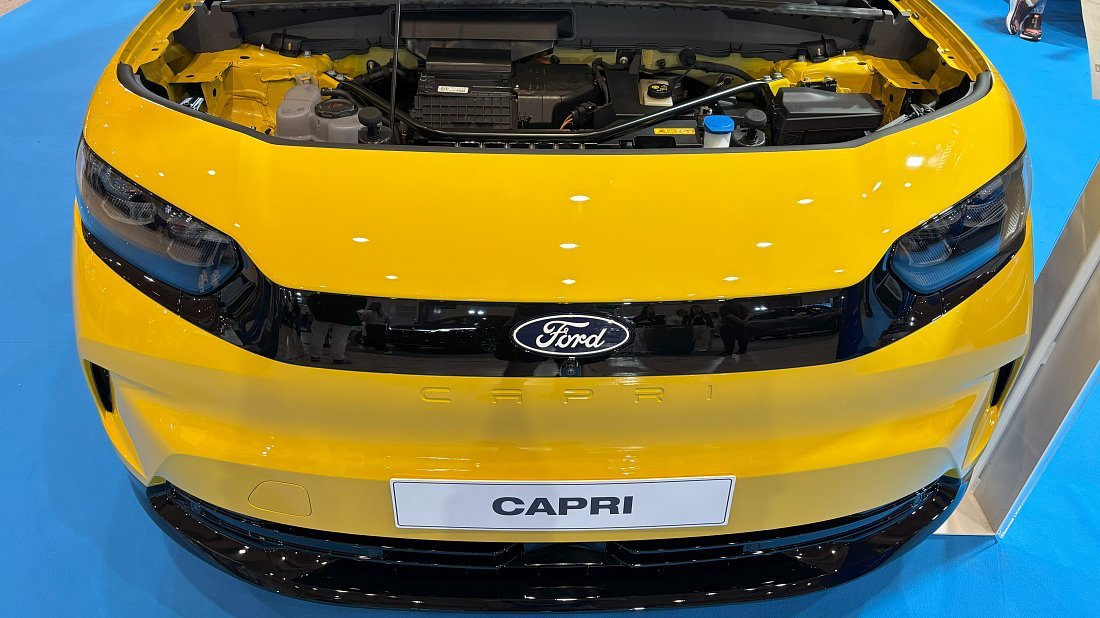Ford Capri EV Extended Range RWD (2024-…) frunk, front trunk, under hood, storage, cargo, capacity, bonus space