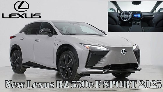 Video: Lexus Adds More Power and Performance-Unveiled in North America| Enhanced Lexus RZ 550e F SPORT 2026