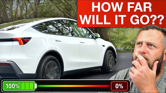 Video: Tesla Model Y Standard RWD From 100% to 0%… The Result Shocked Me